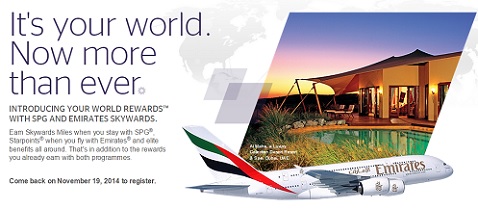 starwood emirates partnership your world rewards