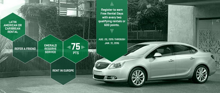 Earn 1 Free Car Rental Day for Every 2 Qualifying Rentals at National Car  Rental