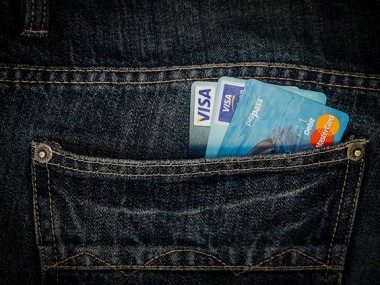 Credit cards in pocket