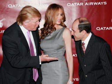Akbar al Baker meeting Trumps