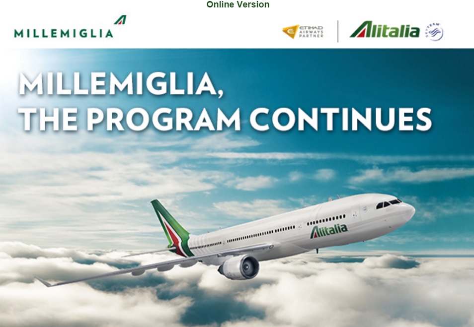 Alitalia Millemiglia Award Chart
