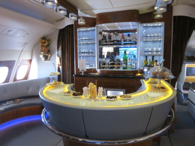 private airplane bar