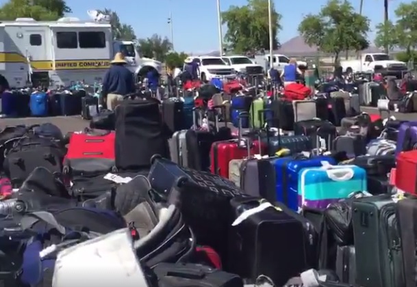 There's So Much Lost Luggage, Workers Are Throwing Some Away In The Trash