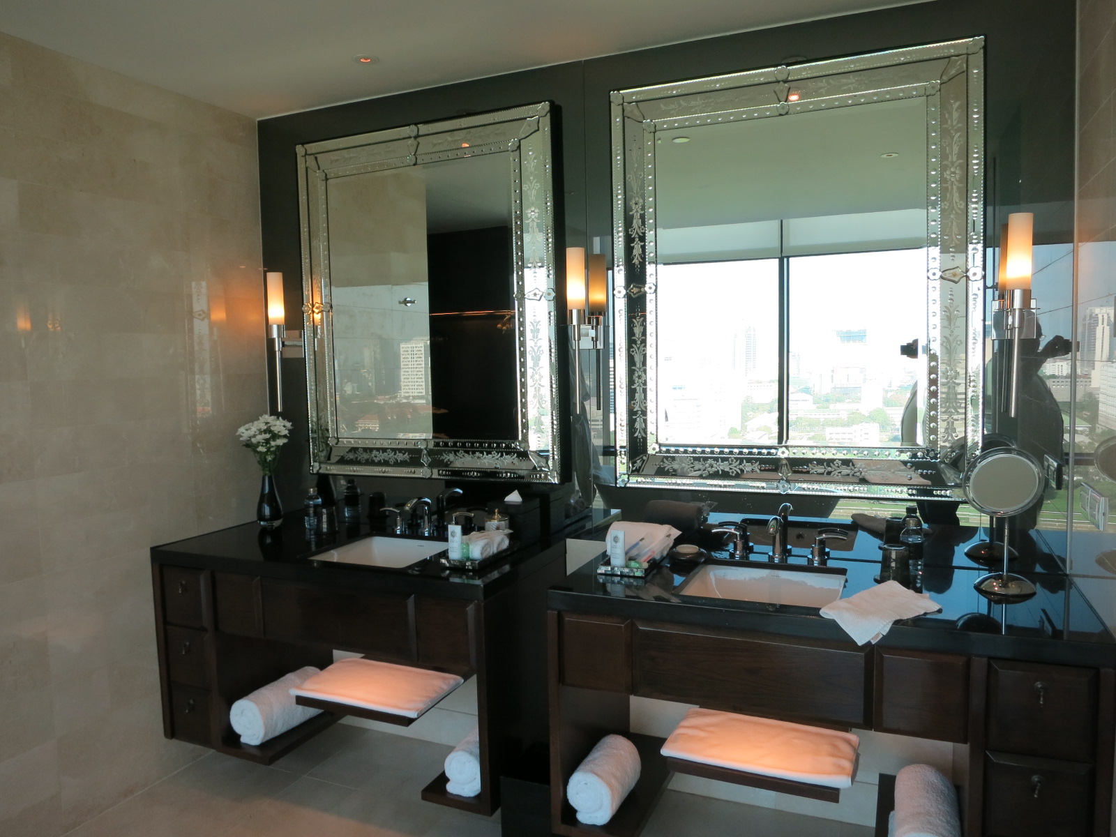 St. Regis Bangkok hotel Caroline Astor Suite bathroom sinks
