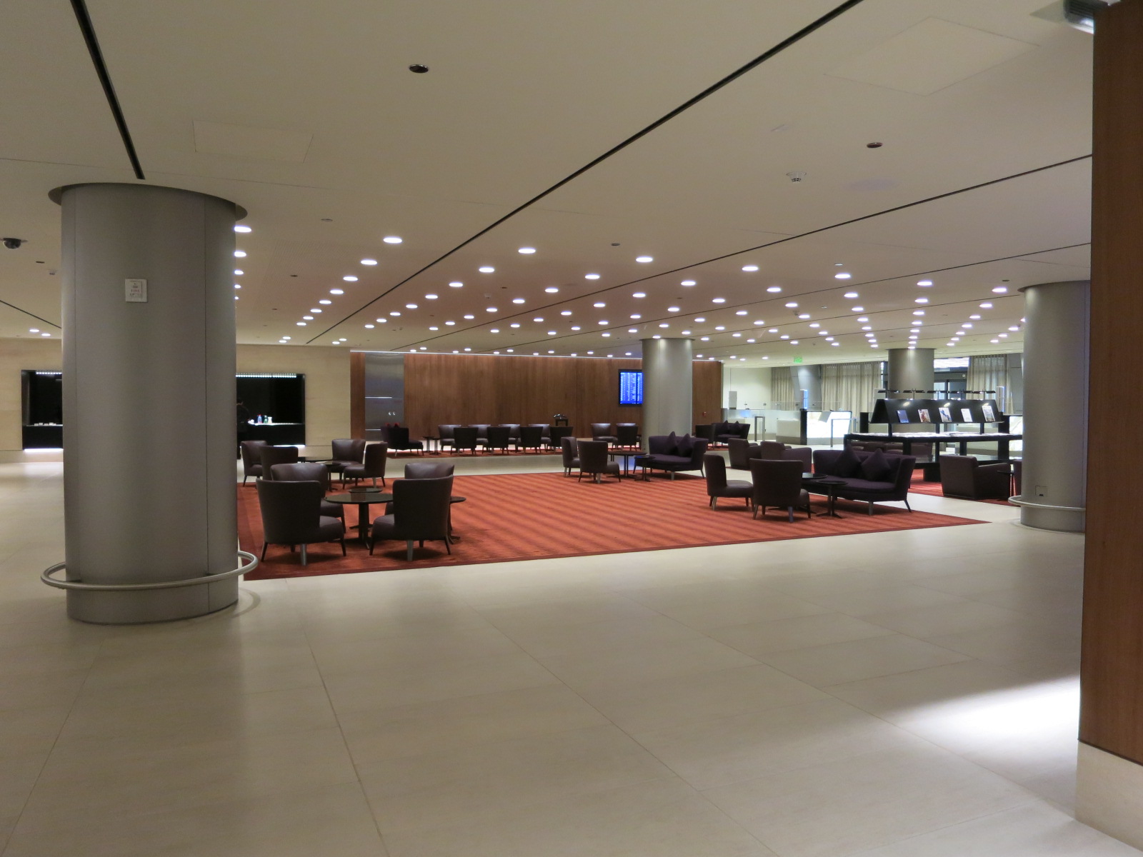Qatar Airways A380 first class Doha immigration lounge