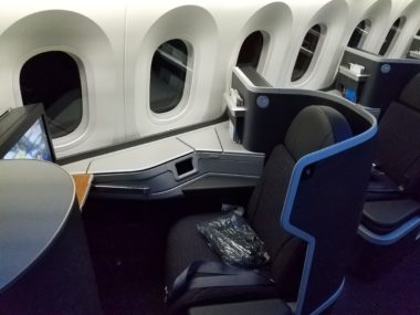 inside airliner