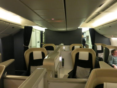 airline cabin first class