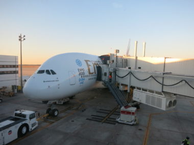 emirates plane boarding