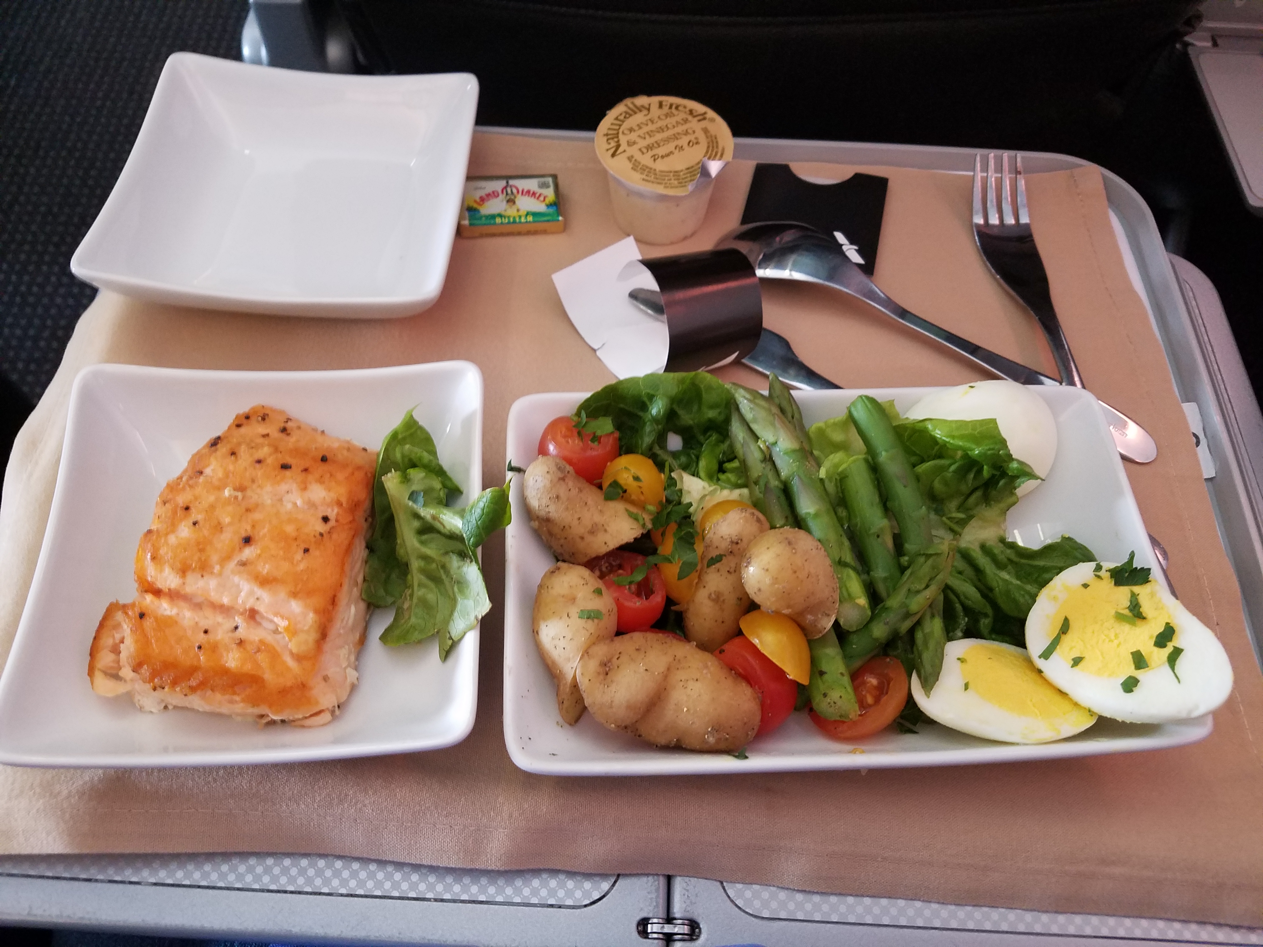 american airlines first class meals