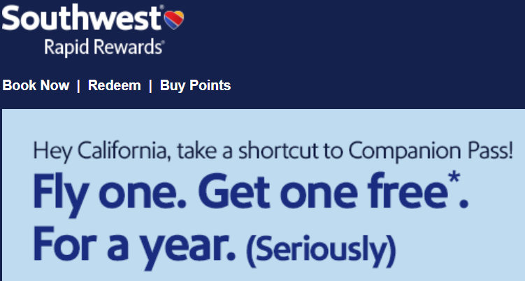 Wow Southwest S Companion Pass Is Now A Targeted Signup Bonus View From The Wing