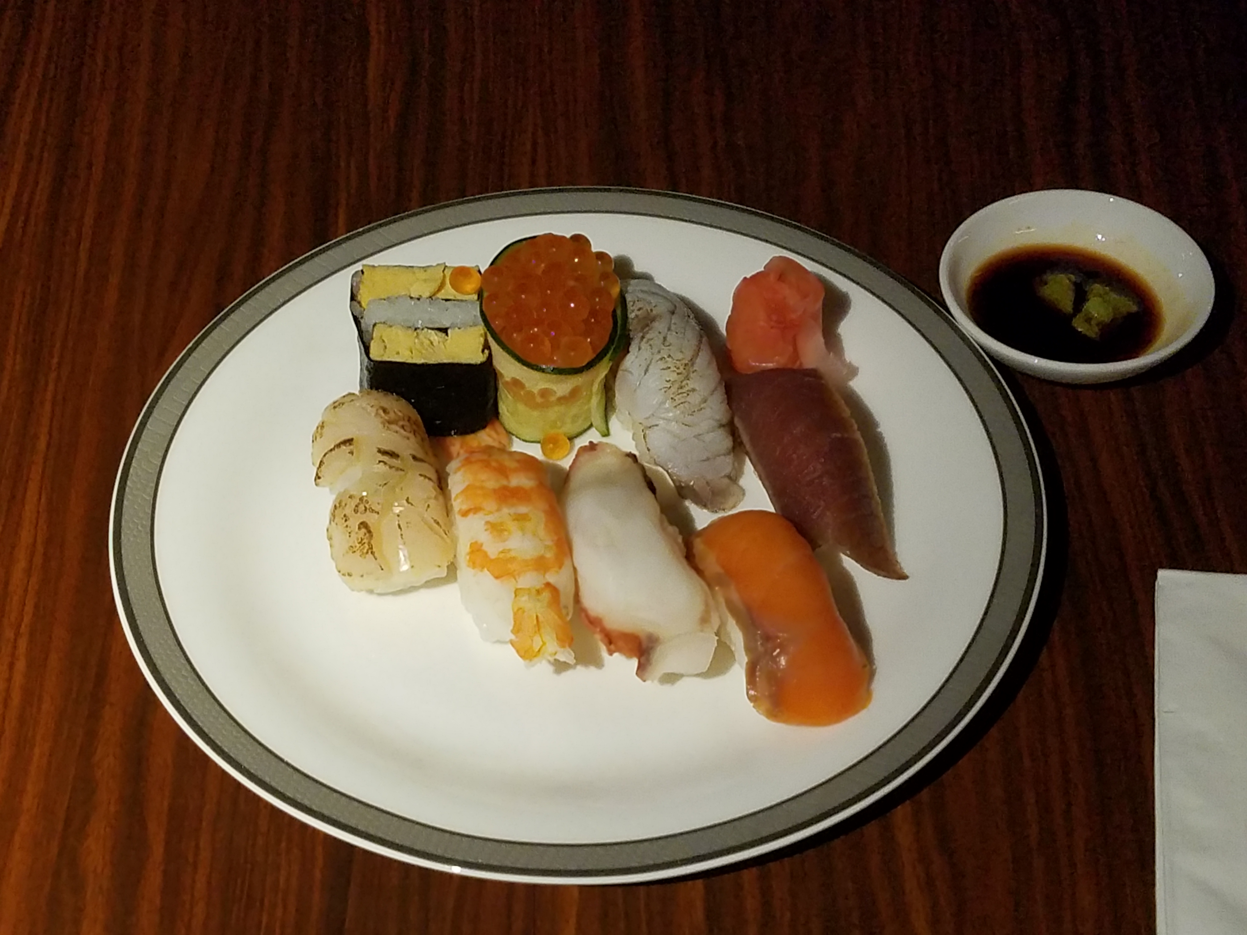 singapore airlines sushi 