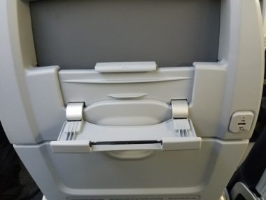 back of airlplane seat