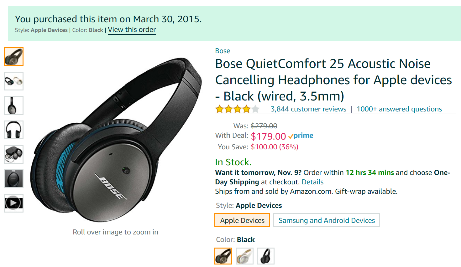 Early Black Friday Sale On Bose Noise Cancelling Headphones View From The Wing