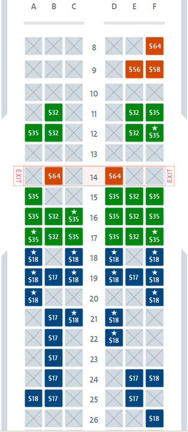 American Airlines Plane Seating Map Two Birds Home