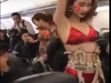 flight attendants in bikinis