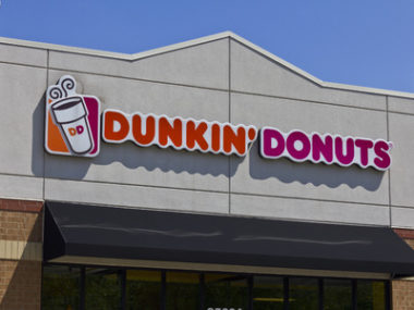 dunkin donuts sign