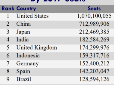 flight seat chart