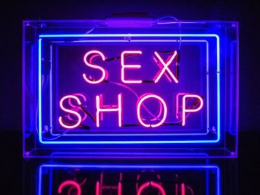 sex shop neon sign