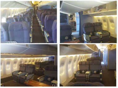 4 cam airline cabin