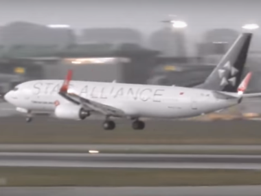 star alliance plane leaving runway