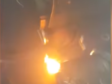 cell phone charger on fire