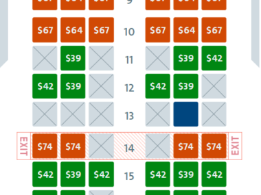 plane seating chart