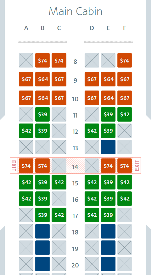 Us Airways Phoenix Seating Chart