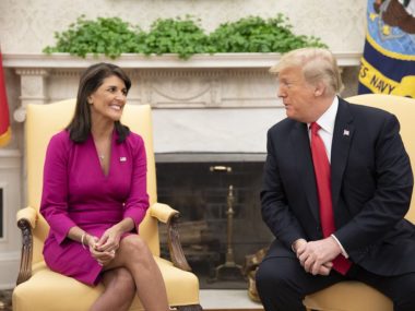 trump with nikki haley