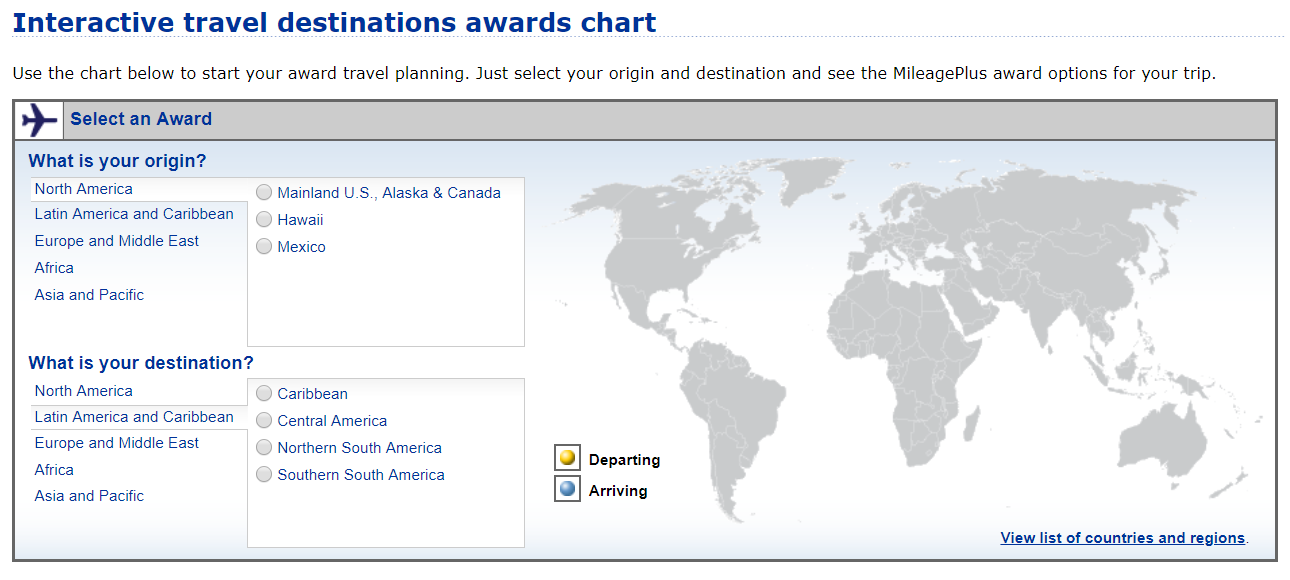 Delta Mileage Chart Award Travel