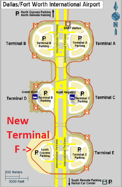 dallas fort worth terminal map American Agrees To Support A New Dfw Terminal And Kinda Sorta dallas fort worth terminal map