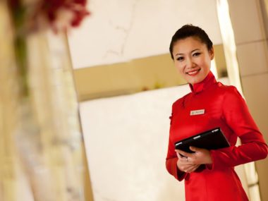 flight attendant standing