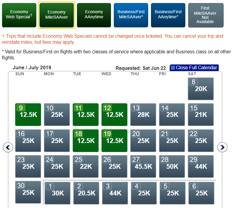 American Airlines Miles $2065 Value