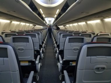 airplane aisle