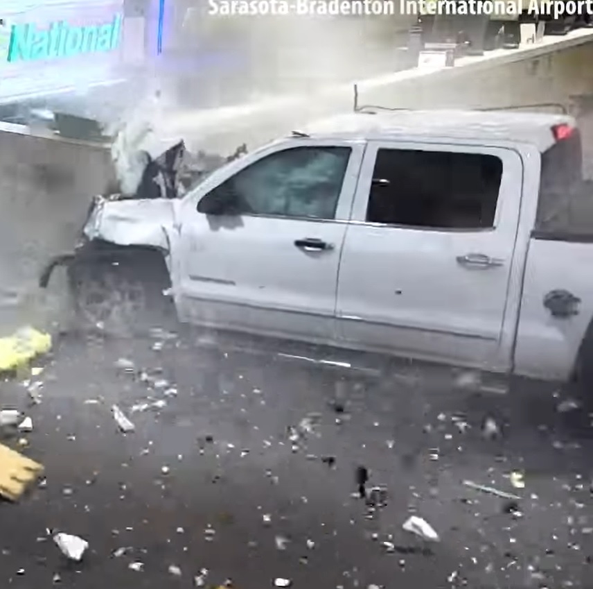 Man Drove Across Tarmac, Ploughed Through Baggage Claim, and Crashed