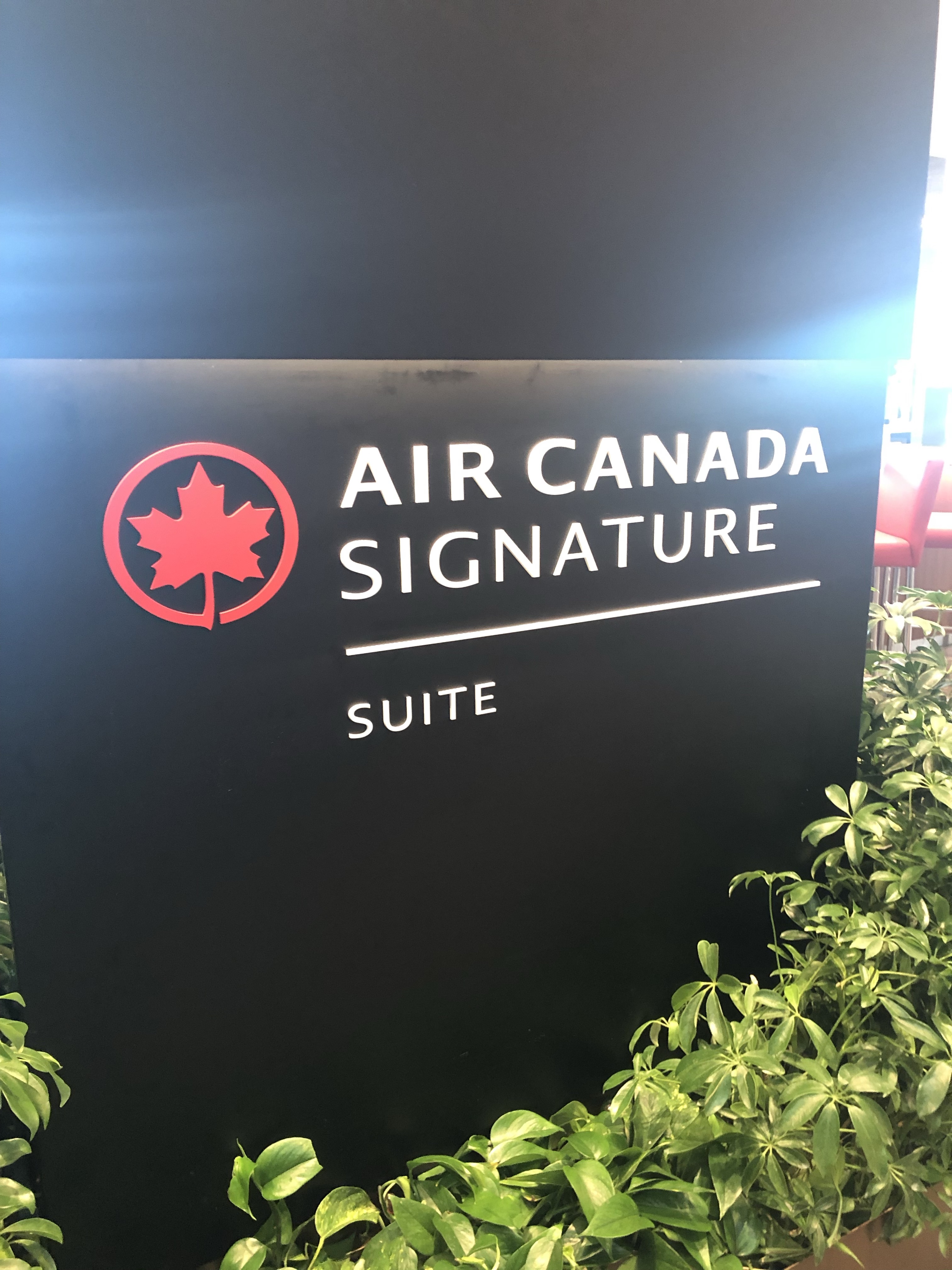 air canada signature suite sign