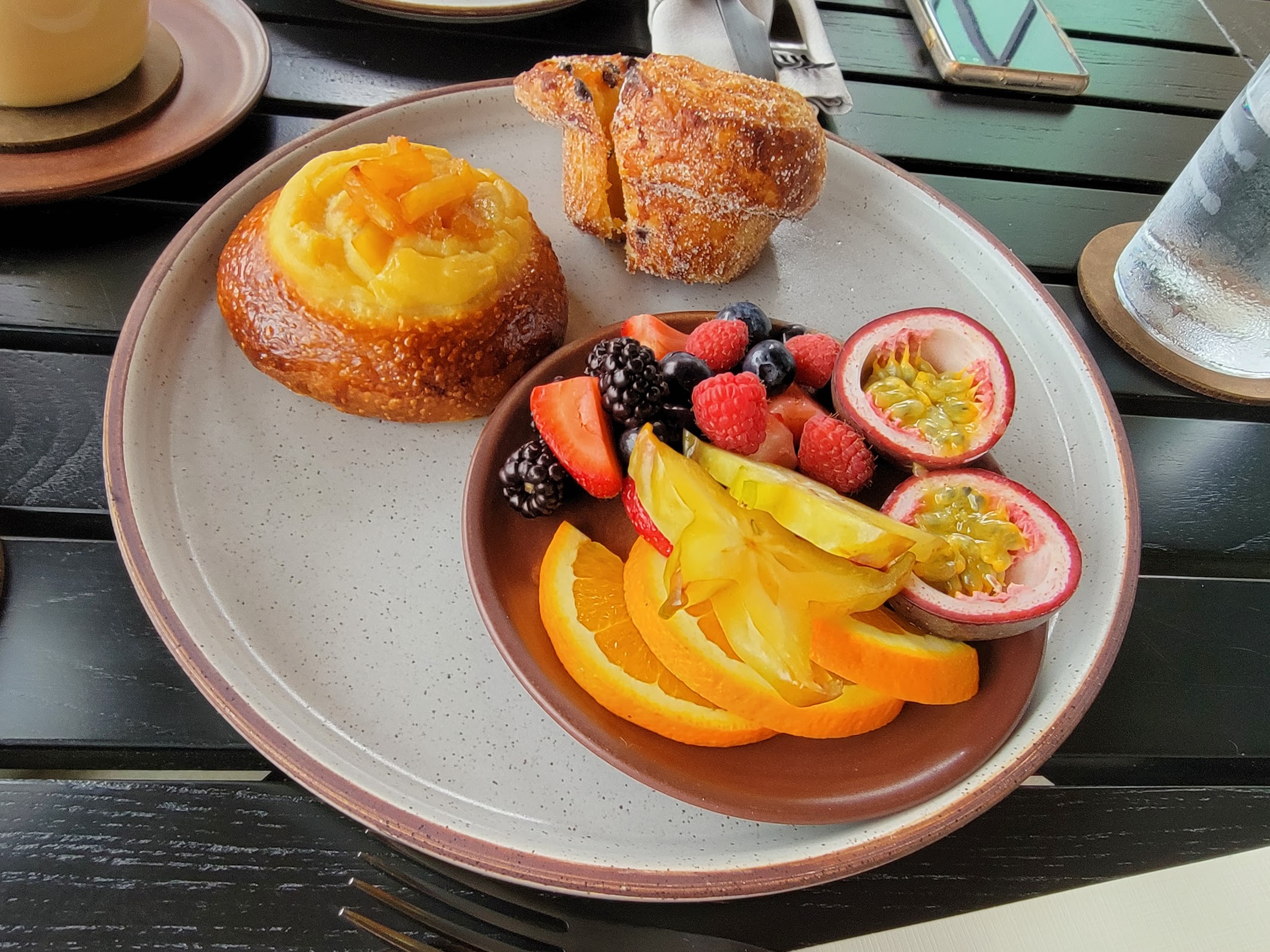 vaga restaurant pastries and fruit