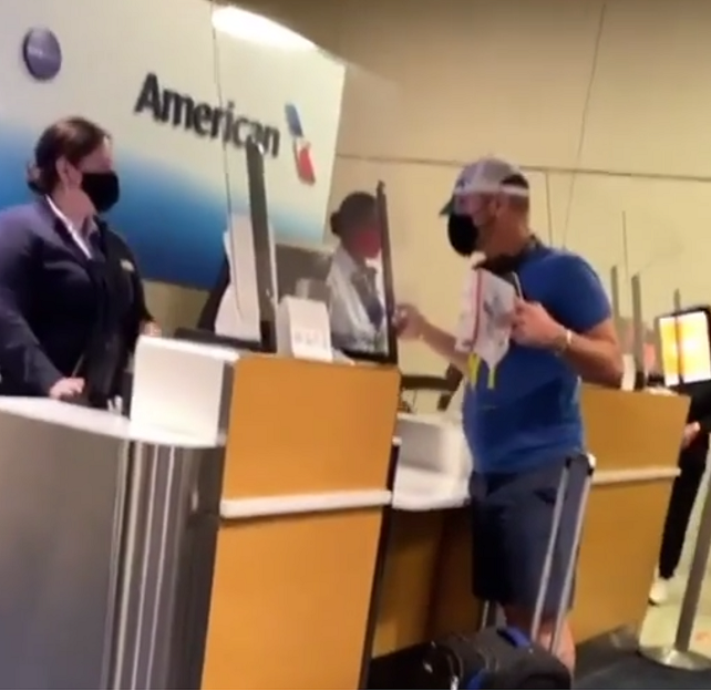 Viral Video Shows Drunk American Airlines Passenger Denied Boarding View From The Wing 