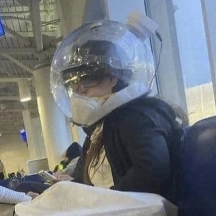 Passenger Violates American Airlines Rules By Wearing A Space Helmet