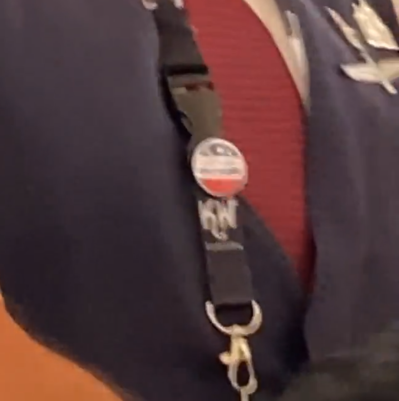 Airline Employees Still Wearing "Let's Go Brandon" Pins