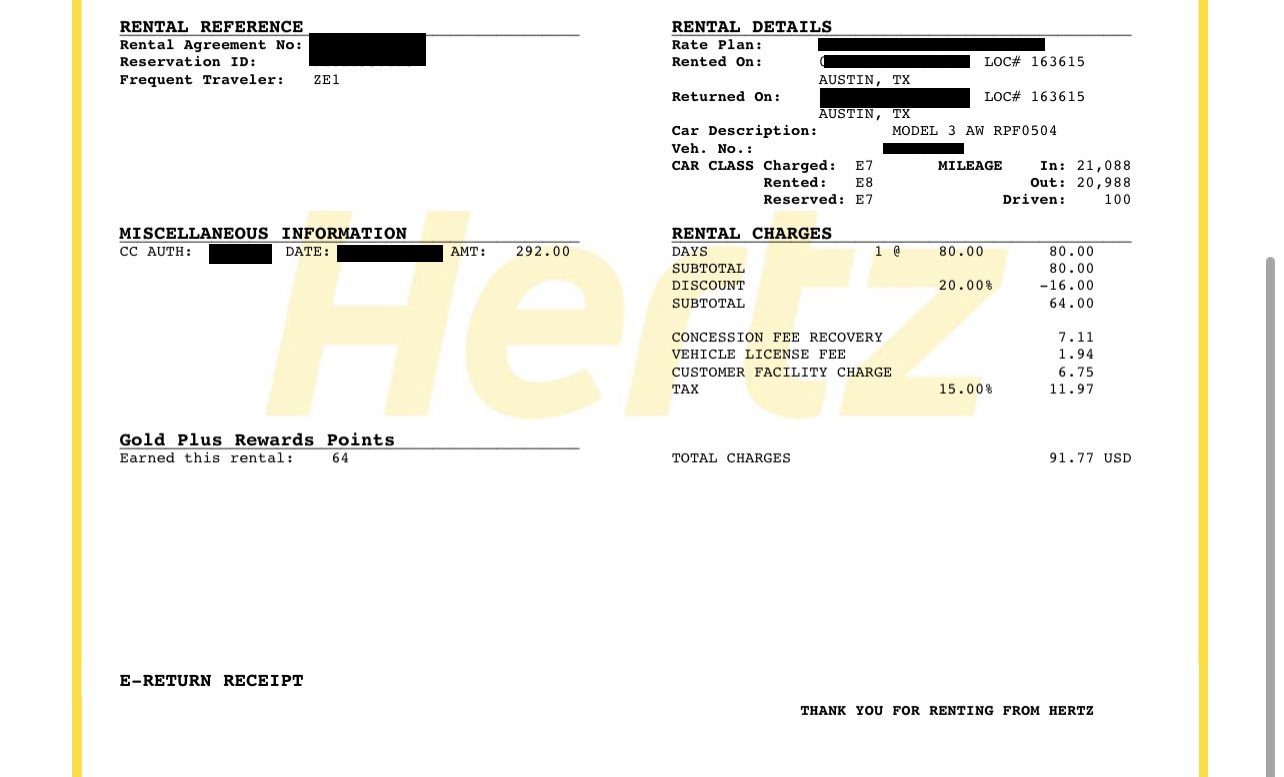 Reader Didn t Rent From Hertz Got Emailed A Receipt And Credit Card 