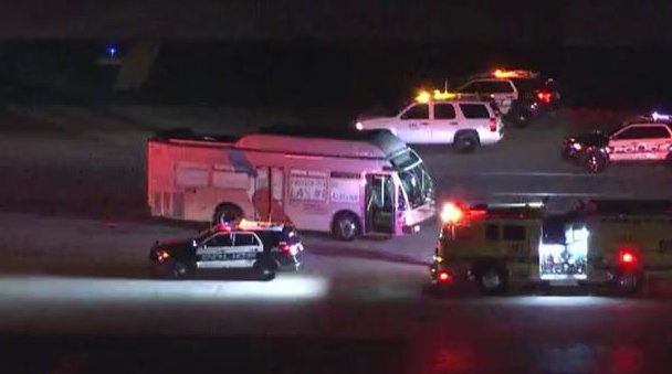 Shuttle Bus Collides With American Airlines Jet At LAX, Four People ...