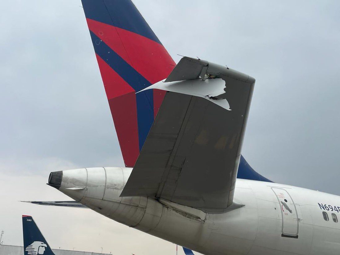 Delta Air Lines 757 Hit By Aeromexico Jet While Waiting To Take Off