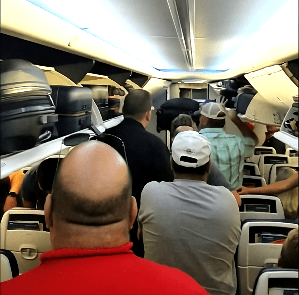 4 Reasons You Should Stand As Soon As Your Flight Lands View from the