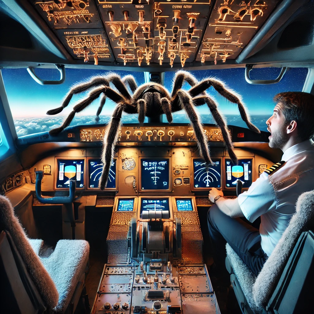 A Tarantula Bit The Pilot—Would You Fly That Plane Knowing It Was Never Caught?