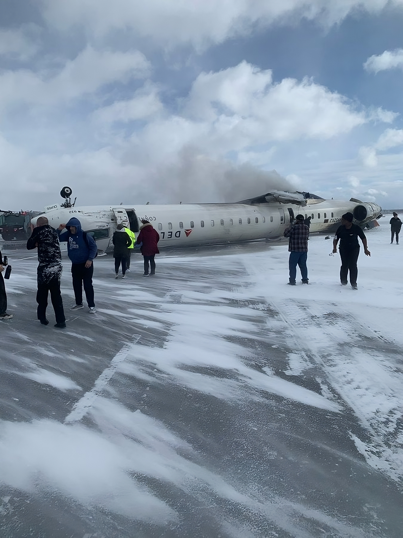 Delta Flight Crashes In Toronto: Plane Lands Upside Down, Wings Torn Away—Miracle Survival for All Onboard