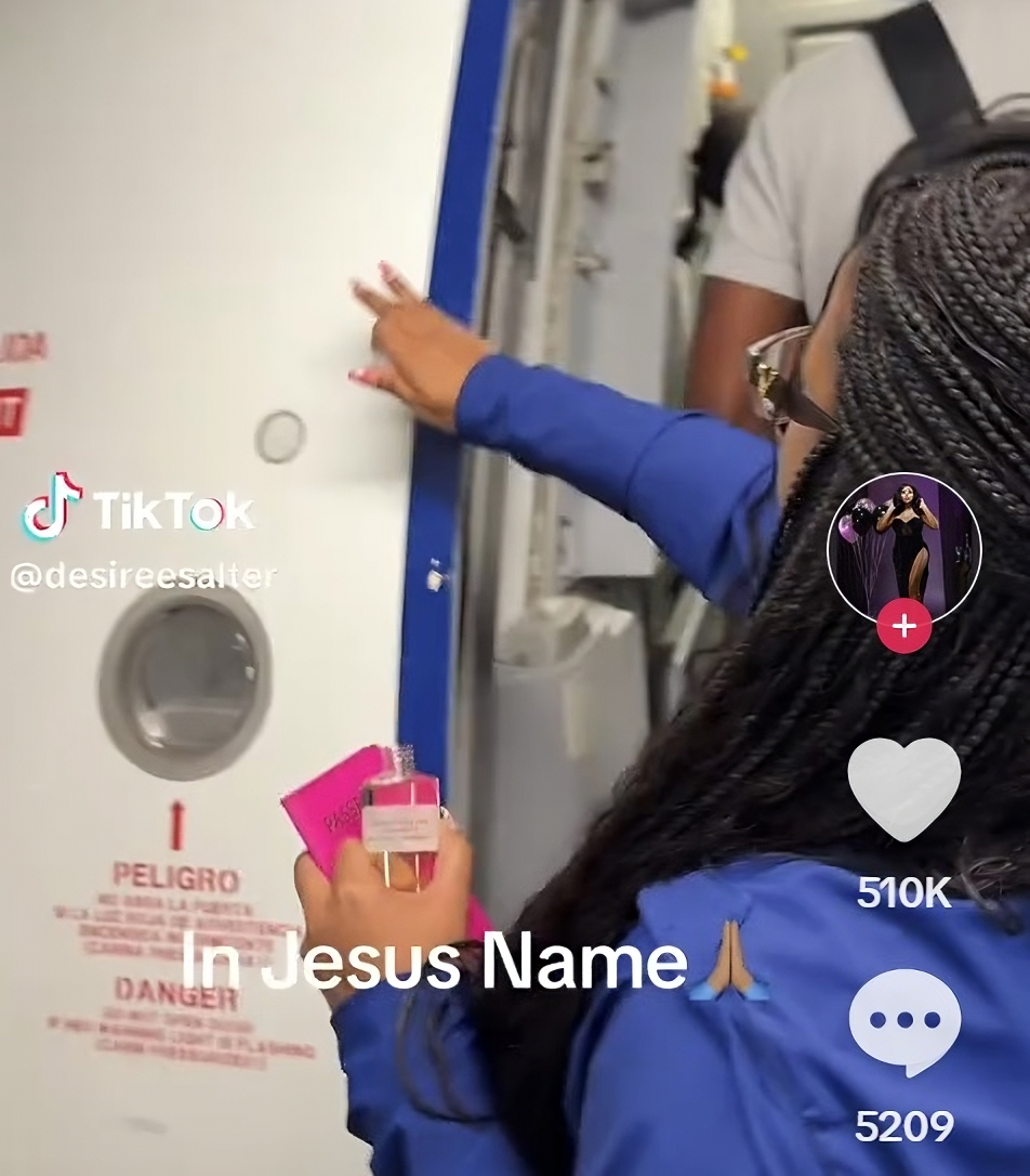 Terrified Of Flying, JetBlue Passenger Blesses Her Plane With Holy Water—Now 6 Million Have Watched Her Prayer