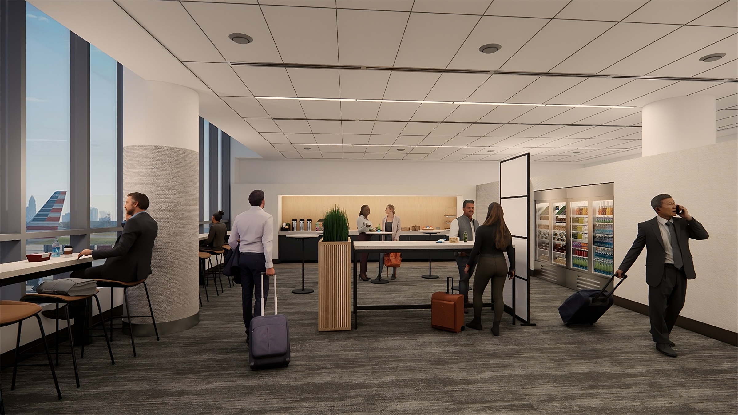 New American Airlines Grab ‘n Go Lounge Hits Charlotte This Summer—Passengers Already Plotting To Empty The Fridges