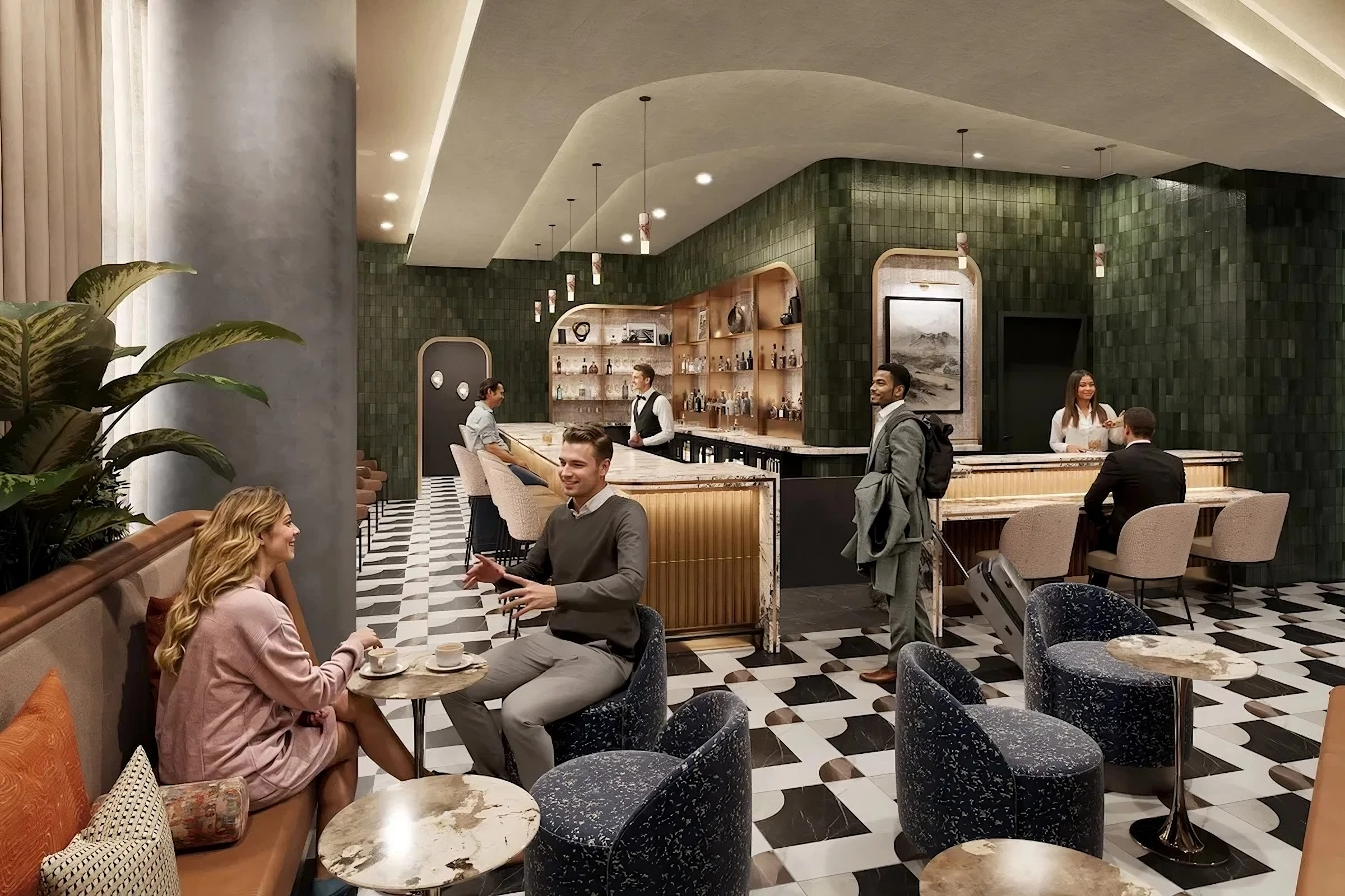 Amex Copies Capital One With New ‘Sidecar By Centurion' Lounges—90-Minute Stays, Speakeasy Vibe, And Quick Service Food