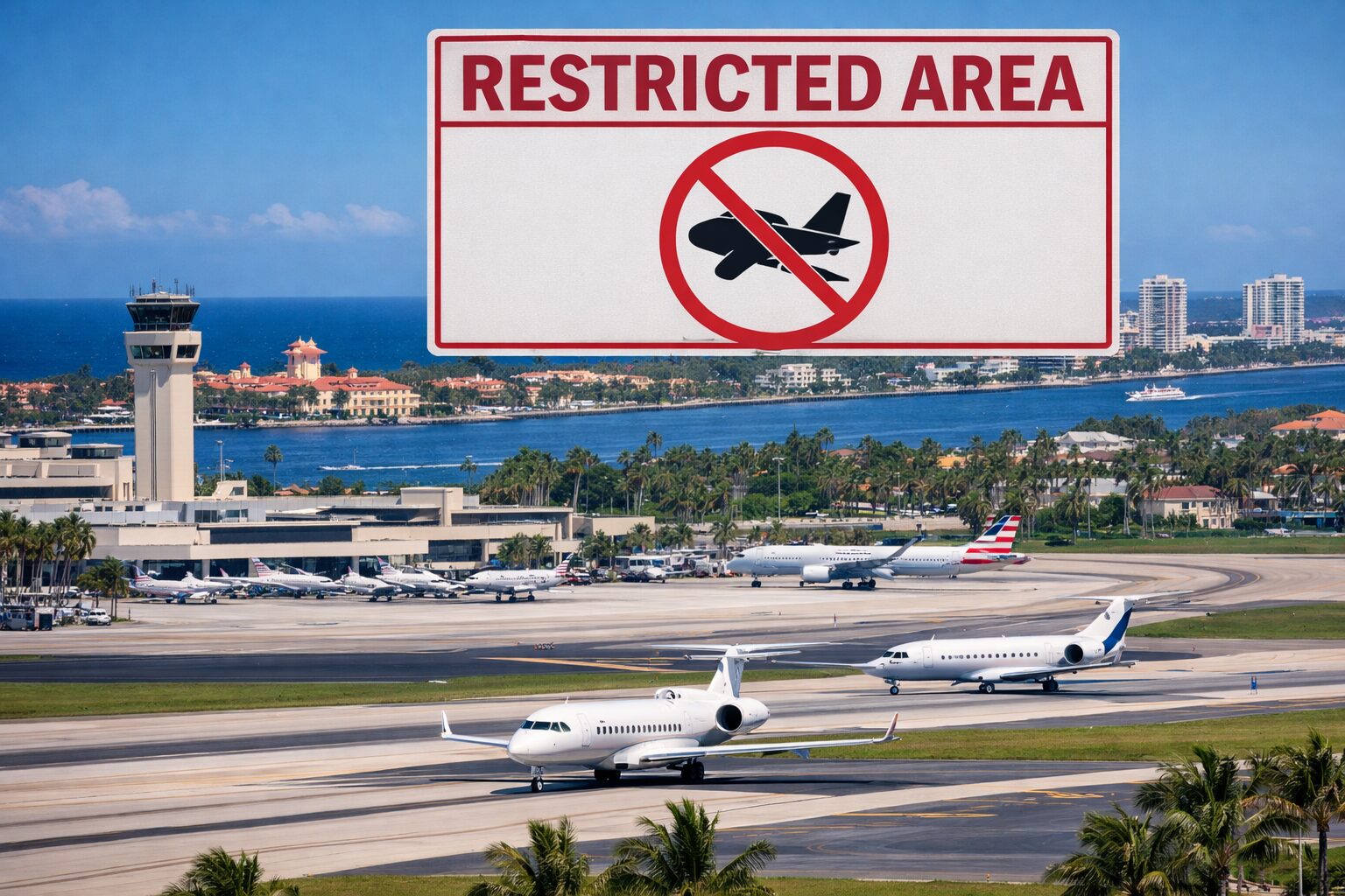 Holiday Lockdown Over Palm Beach — FAA Shuts Down 10 Miles of Airspace Near Mar-a-Lago Dec 20 Thro image