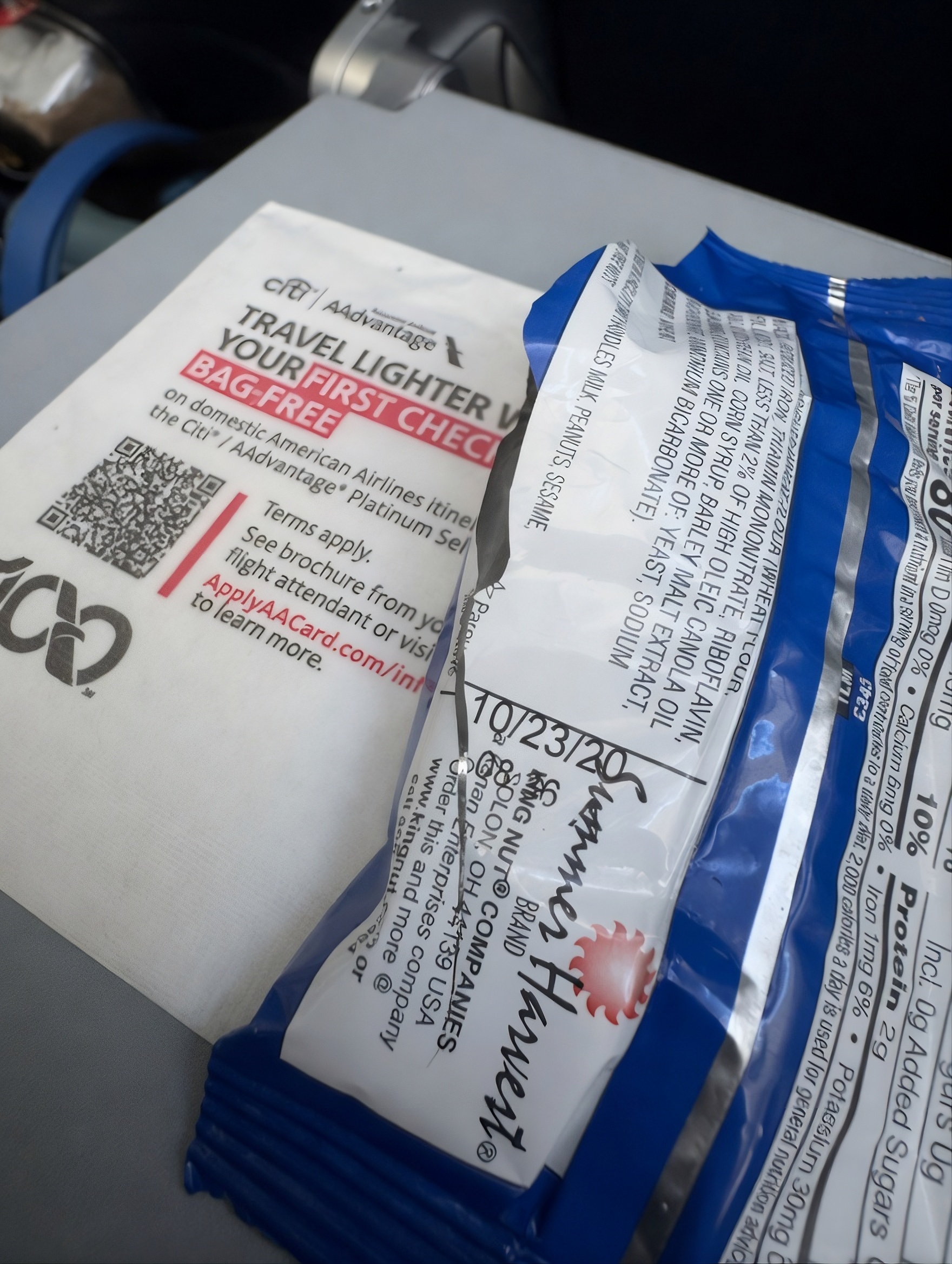TravelWireDaily — American Airlines Served A Passenger Pretzels That Expired In 2020
